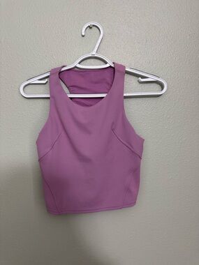 Lulu Lemon Crop Tank Top - Mauve Pink
